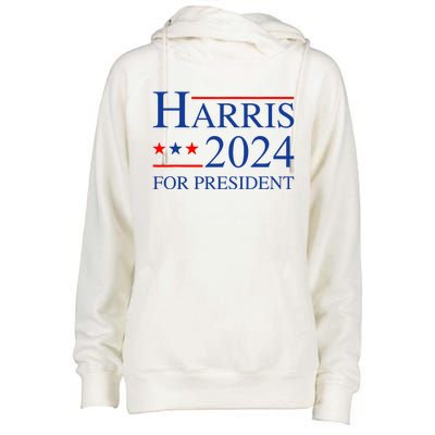 Kamala Harris 2024 For President Election Campaign Womens Funnel Neck Pullover Hood