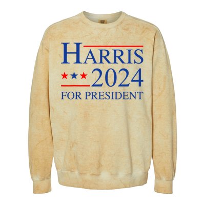 Kamala Harris 2024 For President Election Campaign Colorblast Crewneck Sweatshirt