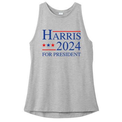 Kamala Harris 2024 For President Election Campaign Ladies PosiCharge Tri-Blend Wicking Tank