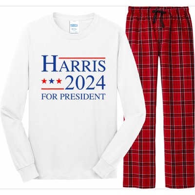 Kamala Harris 2024 For President Election Campaign Long Sleeve Pajama Set