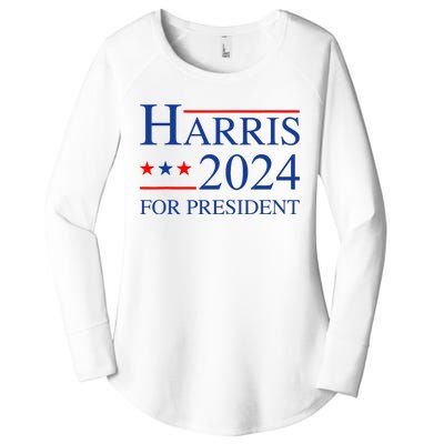 Kamala Harris 2024 For President Election Campaign Women's Perfect Tri Tunic Long Sleeve Shirt