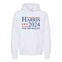 Kamala Harris 2024 For President Election Campaign Premium Hoodie