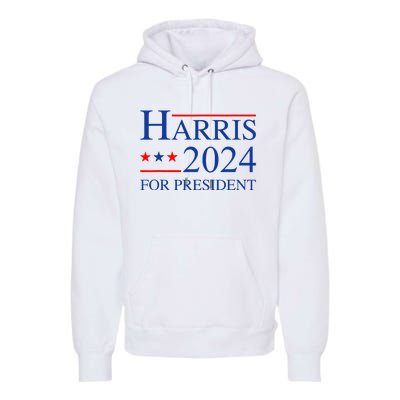 Kamala Harris 2024 For President Election Campaign Premium Hoodie