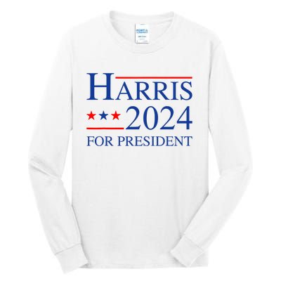 Kamala Harris 2024 For President Election Campaign Tall Long Sleeve T-Shirt