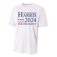 Kamala Harris 2024 For President Election Campaign Performance Sprint T-Shirt