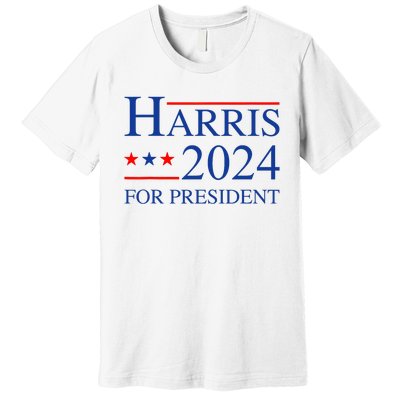 Kamala Harris 2024 For President Election Campaign Premium T-Shirt