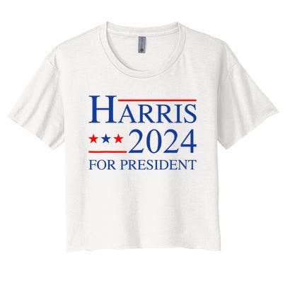 Kamala Harris 2024 For President Election Campaign Women's Crop Top Tee