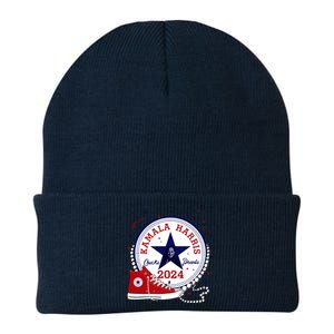 Kamala Harris 2024 Chucks And Pearls Comma La Cat Knit Cap Winter Beanie