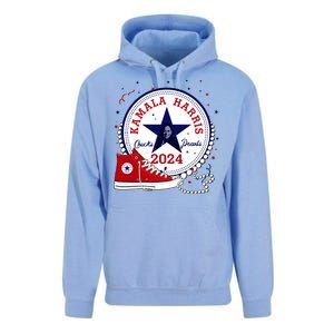 Kamala Harris 2024 Chucks And Pearls Comma La Cat Unisex Surf Hoodie