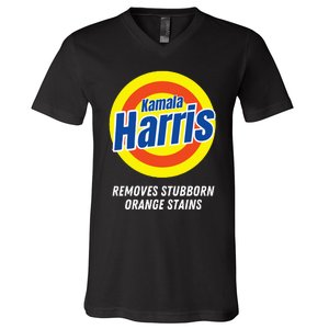 Kamala Harris 2024 Removes Stubborn Orange Stains Humorous V-Neck T-Shirt