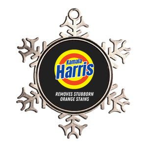 Kamala Harris 2024 Removes Stubborn Orange Stains Humorous Metallic Star Ornament