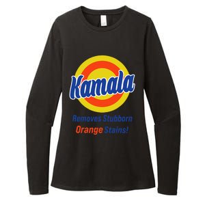 Kamala Harris 2024 Removes Stubborn Orange Stains Womens CVC Long Sleeve Shirt