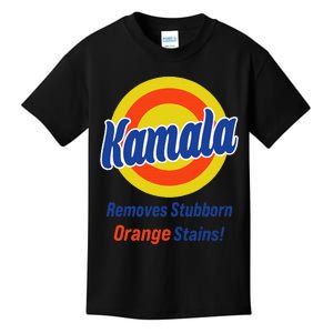 Kamala Harris 2024 Removes Stubborn Orange Stains Kids T-Shirt