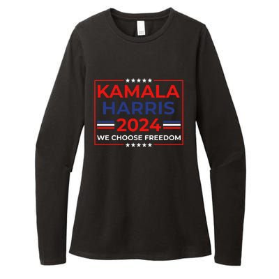 Kamala Harris 2024 We Choose Freedom Womens CVC Long Sleeve Shirt