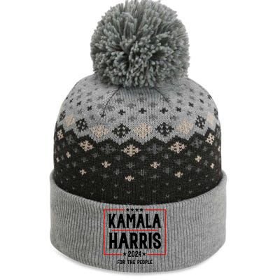 Kamala Harris 2024 For The People Graphic The Baniff Cuffed Pom Beanie