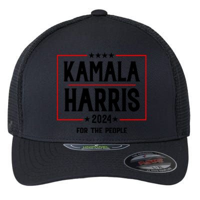 Kamala Harris 2024 For The People Graphic Flexfit Unipanel Trucker Cap