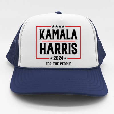 Kamala Harris 2024 For The People Graphic Trucker Hat