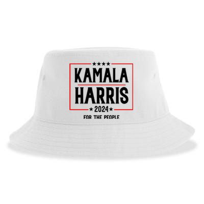 Kamala Harris 2024 For The People Graphic Sustainable Bucket Hat