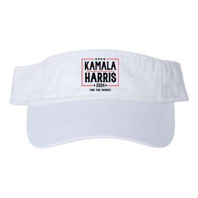 Kamala Harris 2024 For The People Graphic Valucap Bio-Washed Visor