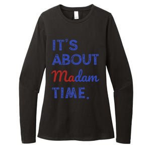 Kamala Harris 2024 ItS About Madam Time President Election Gift Womens CVC Long Sleeve Shirt