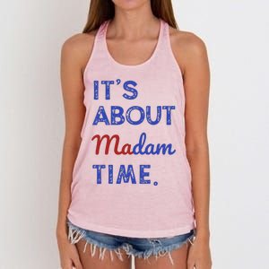 Kamala Harris 2024 ItS About Madam Time President Election Gift Women's Knotted Racerback Tank