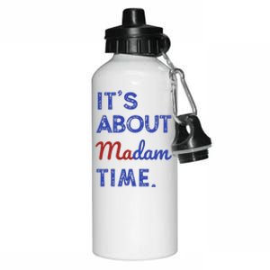 Kamala Harris 2024 ItS About Madam Time President Election Gift Aluminum Water Bottle