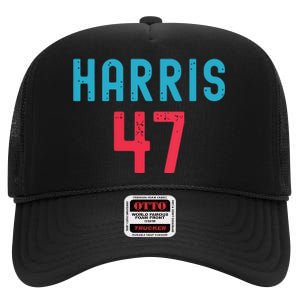 Kamala Harris 2024 Kamala For President High Crown Mesh Back Trucker Hat