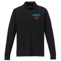 Kamala Harris 2024 Kamala For President Performance Long Sleeve Polo