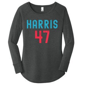 Kamala Harris 2024 Kamala For President Women's Perfect Tri Tunic Long Sleeve Shirt