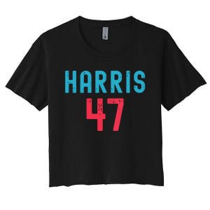 Kamala Harris 2024 Kamala For President Women's Crop Top Tee