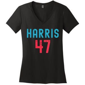 Kamala Harris 2024 Kamala For President Women's V-Neck T-Shirt