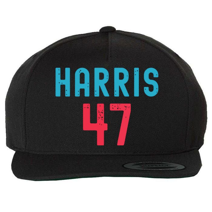 Kamala Harris 2024 Kamala For President Wool Snapback Cap