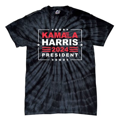 Kamala Harris 2024 President Support Graphic Tie-Dye T-Shirt