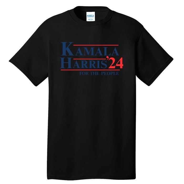 Kamala Harris 2024 For The People Support Graphic Tall T-Shirt