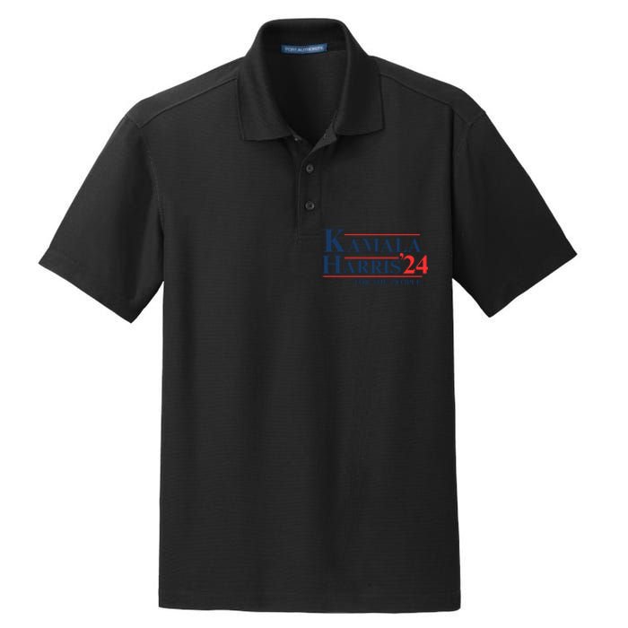 Kamala Harris 2024 For The People Support Graphic Dry Zone Grid Polo