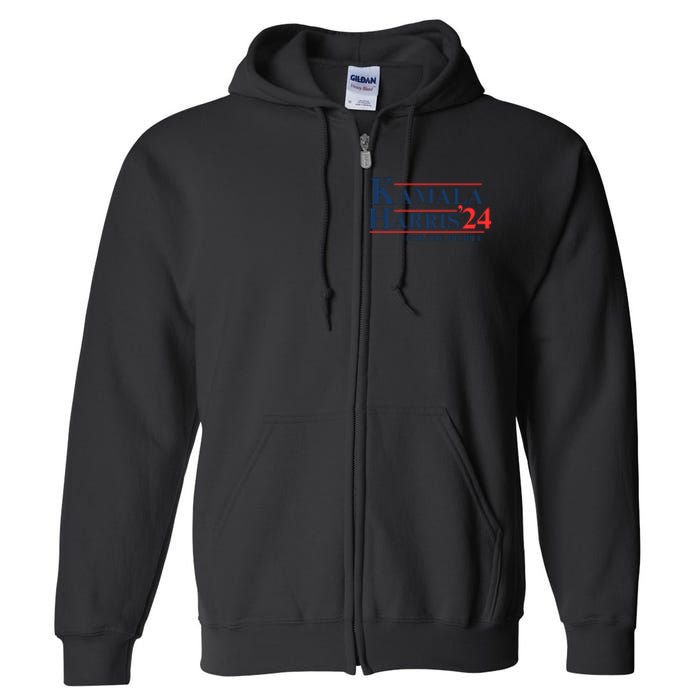 Kamala Harris 2024 For The People Support Graphic Full Zip Hoodie