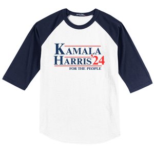 Kamala Harris 2024 For The People Support Graphic Baseball Sleeve Shirt