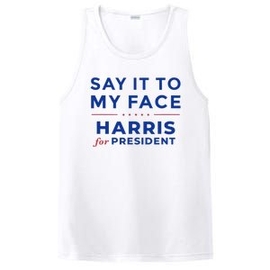 Kamala Harris 2024 Say It To My Face Debate Me Gift PosiCharge Competitor Tank