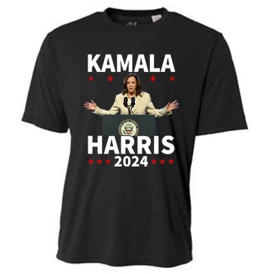 Kamala Harris 2024 Support Graphic Cooling Performance Crew T-Shirt