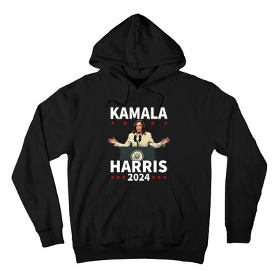 Kamala Harris 2024 Support Graphic Hoodie