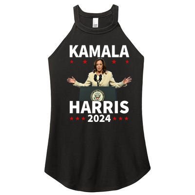 Kamala Harris 2024 Support Graphic Women’s Perfect Tri Rocker Tank