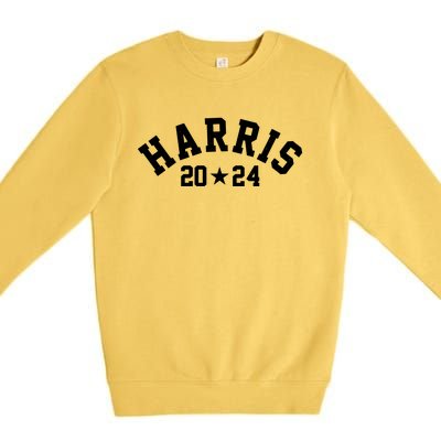 Kamala Harris 2024 Sporty Style Logo Premium Crewneck Sweatshirt