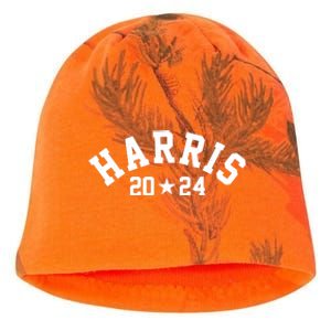 Kamala Harris 2024 Sporty Style Logo Kati - Camo Knit Beanie