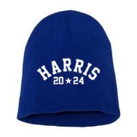 Kamala Harris 2024 Sporty Style Logo Short Acrylic Beanie