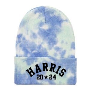 Kamala Harris 2024 Sporty Style Logo Tie Dye 12in Knit Beanie