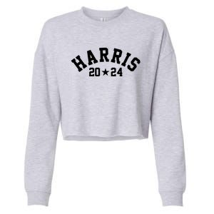 Kamala Harris 2024 Sporty Style Logo Cropped Pullover Crew