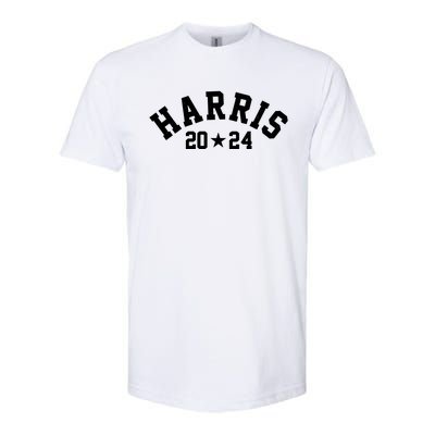 Kamala Harris 2024 Sporty Style Logo Softstyle CVC T-Shirt