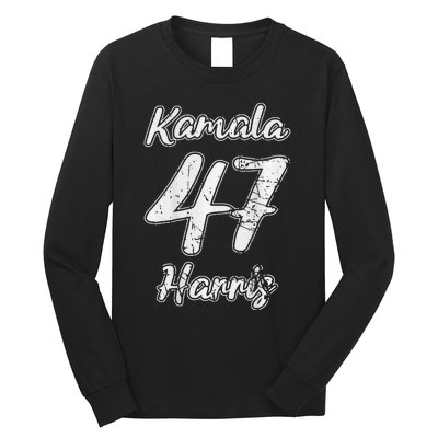 Kamala Harris 2024 Distressed President Election Long Sleeve Shirt