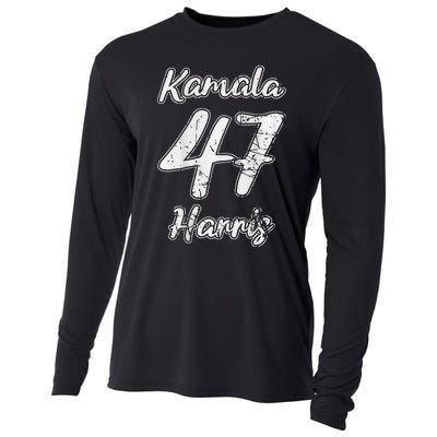 Kamala Harris 2024 Distressed President Election Cooling Performance Long Sleeve Crew