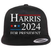 Kamala Harris 2024 For President Election Campaign Flat Bill Trucker Hat